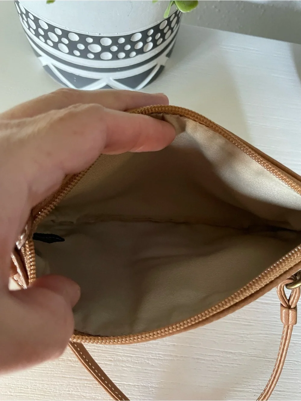 Coach wristlet smooth